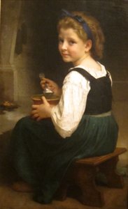 Niña Comiendo Gachas de William Adolphe Bouguereau
